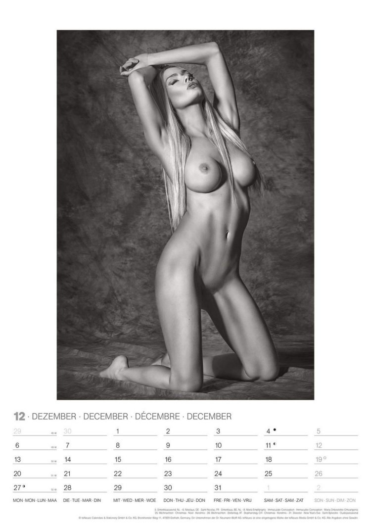 Naked Black Calendar - Nude Girl Calendar - 77 photo