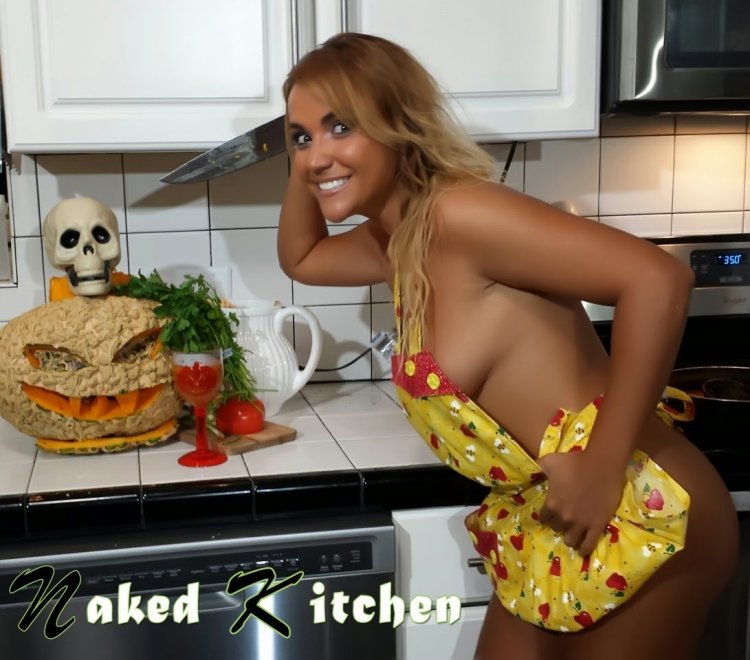 Jenny Scordamaglia in the kitchen